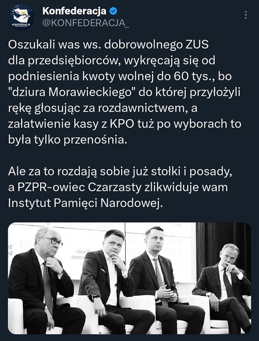 Bartłomiej Pejo: Ponieważ opozycja już powoli wycofuje się ze swoich obietnic wy...