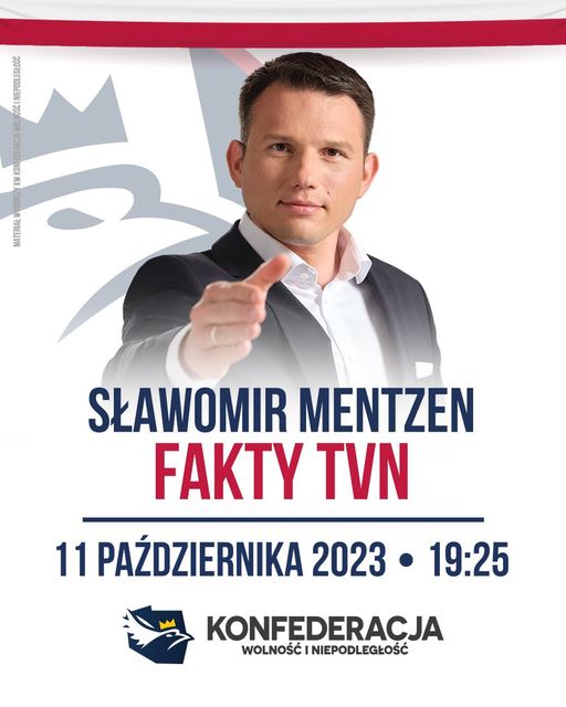 Już dziś o 19:25 w TVN wystąpi Sławomir Mentzen! Szykuje się mocny wywiad tuż pr...