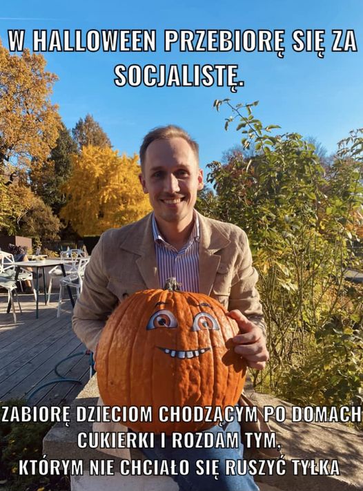 Tradycyjnie w #halloween…  Konrad Berkowicz: Przebiorę się za socjalistę. Zabior...