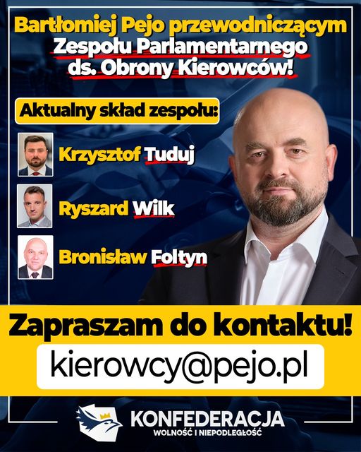 Bartłomiej Pejo: Już oficjalnie na stronie Sejmu RP .
Parlamentarny Zespół ds. o...