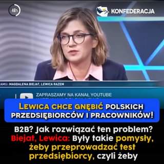 Lewica chce gnębić polskich przedsiębiorców i pracowników! Według potencjalnej M...