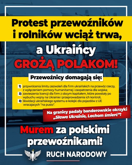  Mimo gróźb i ukraińskich prowokacji, a także bezczynności polskiego rządu, PROT...