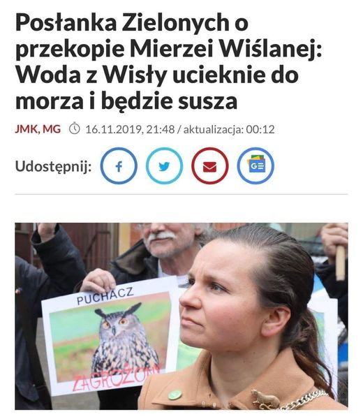 Pani Urszula Zielińska została posłem z ramienia Platformy.
 Gratulacje ! 
 PS. ...