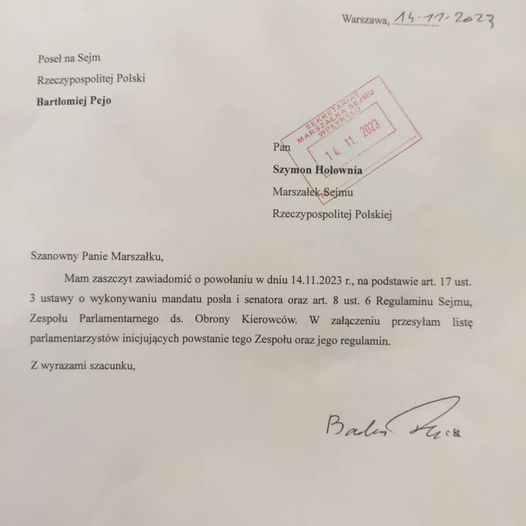 Tomasz Grabarczyk: W Sejmie razem z posłem Bartłomiej Pejo zakładamy Zespół Parl...