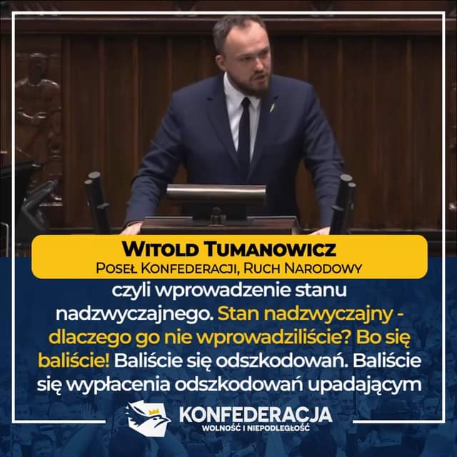  Poseł Tumanowicz: ROZLICZMY EPIDEMIĘ GŁUPOTY I ABSURDALNE ROZPORZĄDZENIA COVIDO...